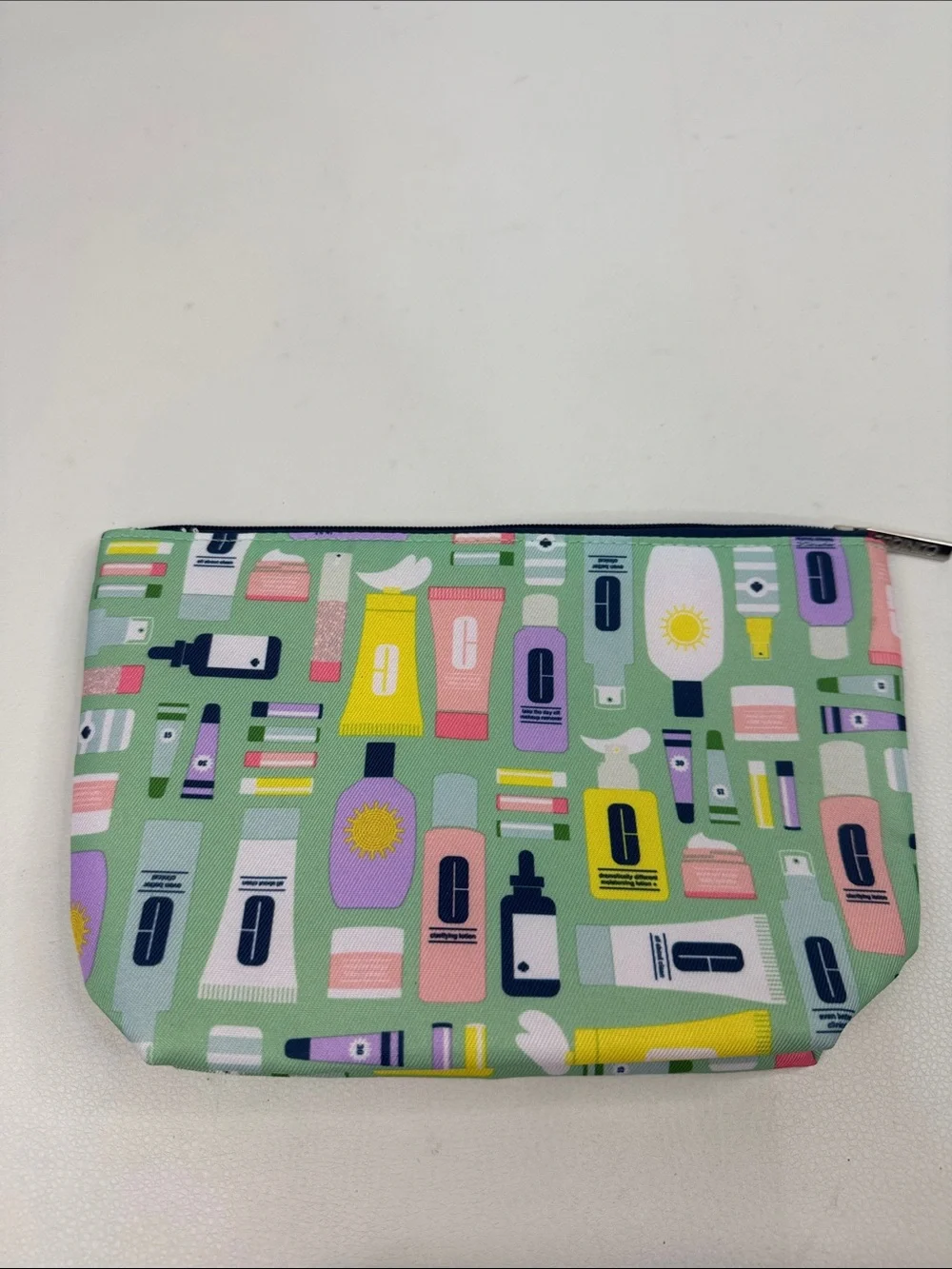 kate spade Green Printed Cosmetic Pouch & Pink Kate Spade Sunglasses Case set